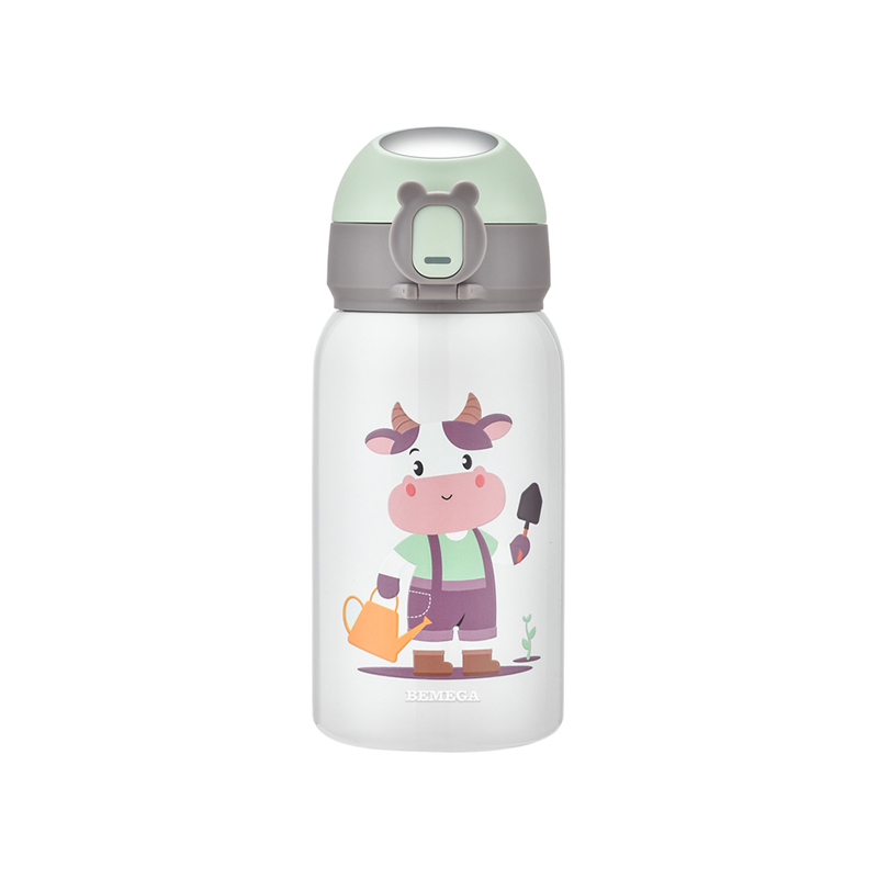 BMG-7413 Botella de agua de acero inoxidable con diseño de dibujos animados para niños
