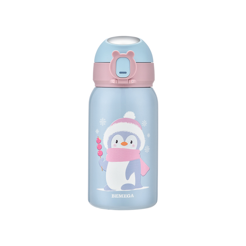 BMG-7413 Botella de agua de acero inoxidable con diseño de dibujos animados para niños