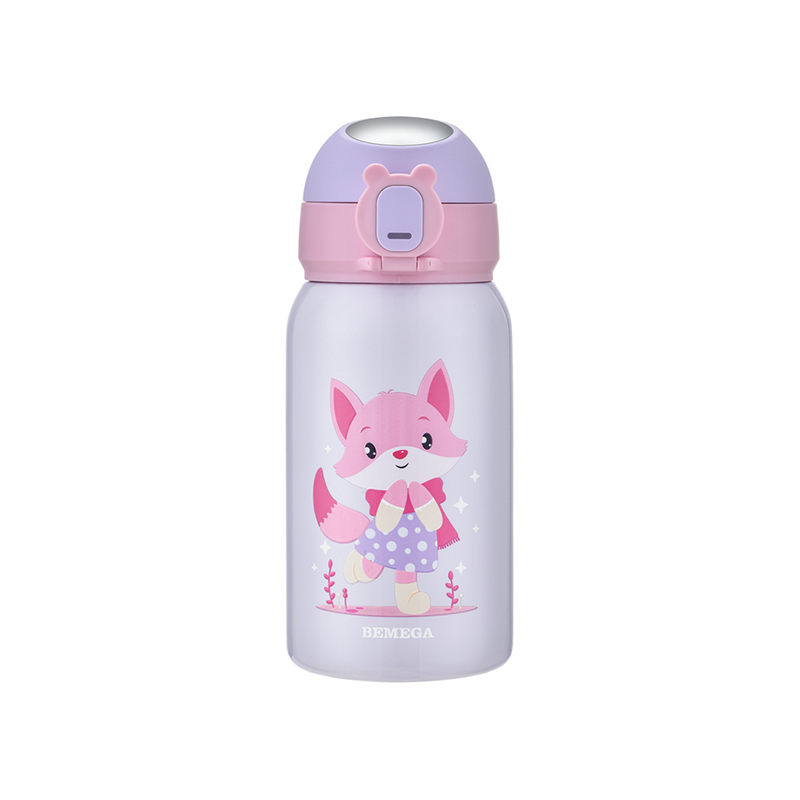 BMG-7413 Botella de agua de acero inoxidable con diseño de dibujos animados para niños