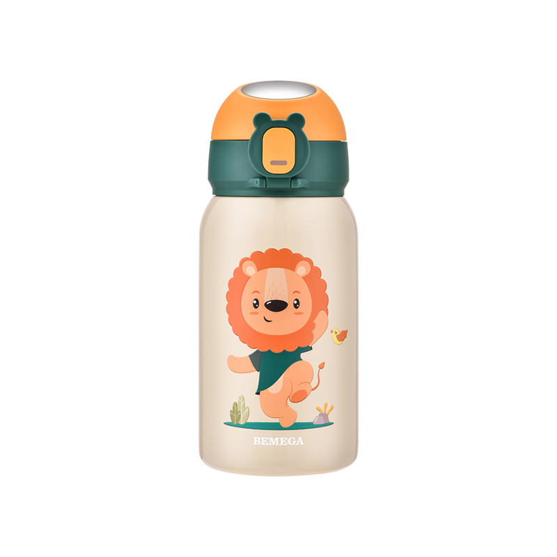 BMG-7413 Botella de agua de acero inoxidable con diseño de dibujos animados para niños