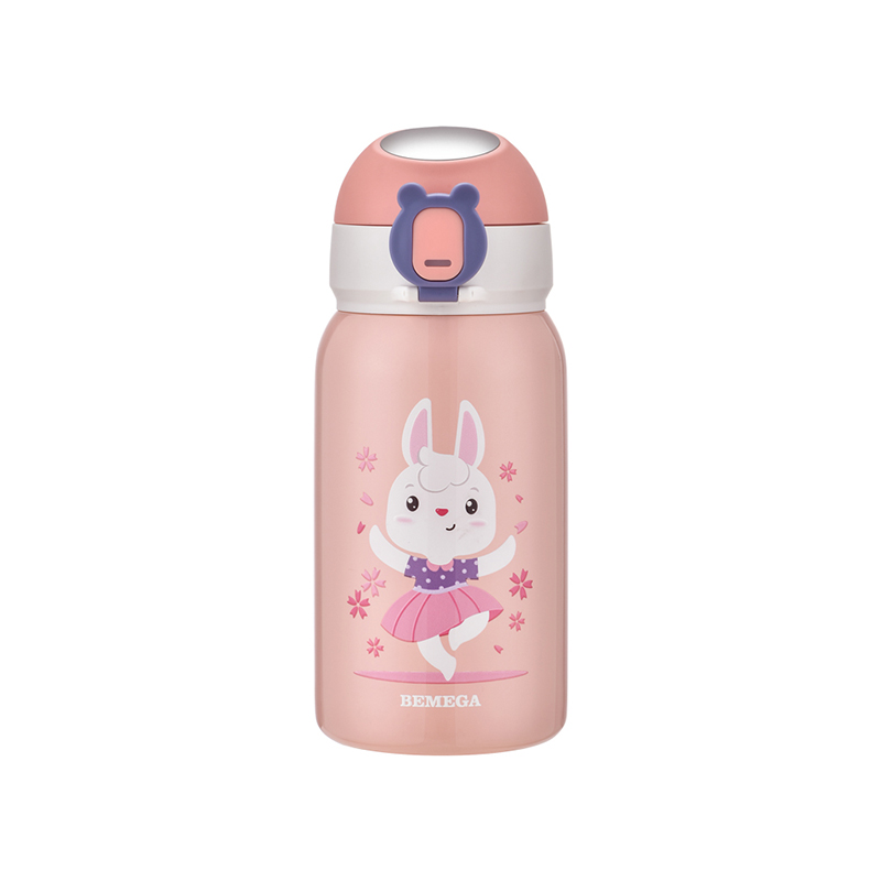 BMG-7413 Botella de agua de acero inoxidable con diseño de dibujos animados para niños